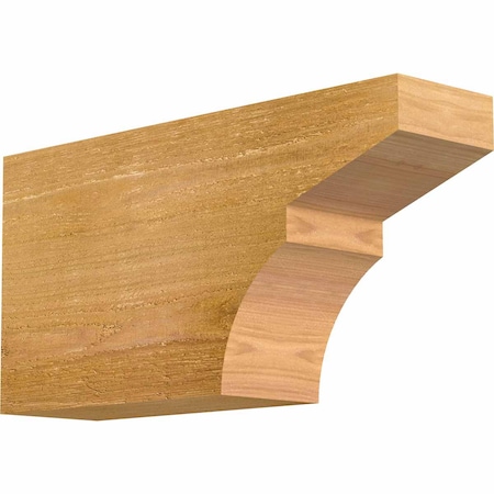Ekena Millwork Monterey Rough Sawn Rafter Tail, Western Red Cedar, 4"W x 8"H x 16"L RFT04X08X16MON00RWR